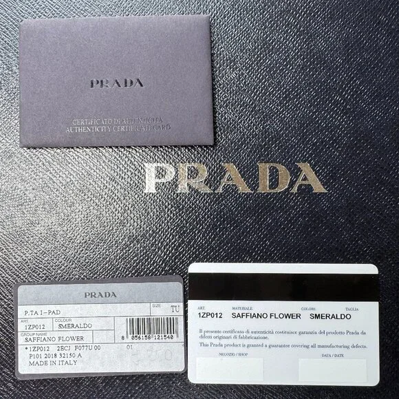 New Prada Flower Smeraldo Saffiano leather iPad Case
